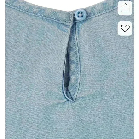 The Children's Place 5T Girls Embroidered
🌈 Chambray Dress - denim Med Wash - Picture 8 of 8